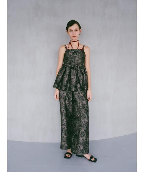 sahara（サハラ）の「Flower Jacquard Camisole/フラワージャガード