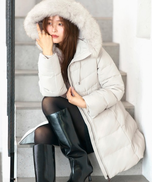 セール】フレンチダウン ｜ フォックスファー フレンチダウン コート