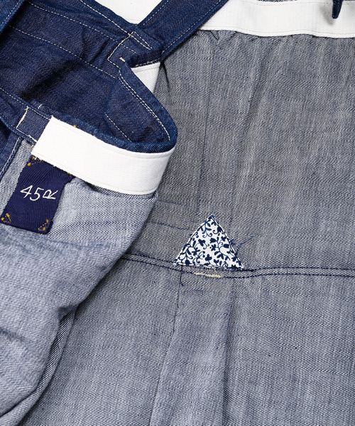 45R（フォーティファイブアール）の「モンプチデニムのエプロンドレス