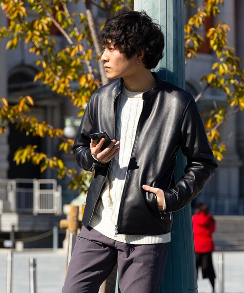 BEAMS HEART（ビームスハート）の「リアルレザー シングルライダース