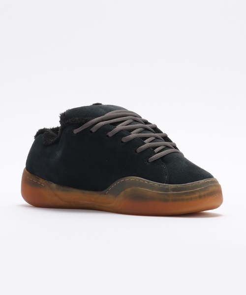 ERL / イーアールエル UNISEX SUEDE VAMP SKATE SNEAKER LEA