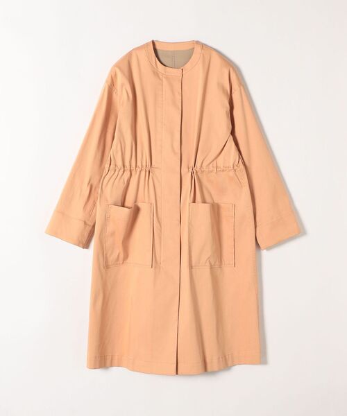 セール】SHIPS any: ノーカラー リバー コート3（ノーカラーコート