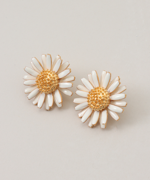 Kenneth Jay Lane/ケネス ジェイ レーン FLOWER PIERCE ピアス(両耳