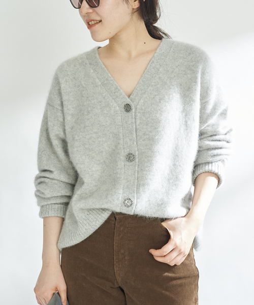 plage（プラージュ）の「Cashmere Mix Fur カーディガン（カーディガン
