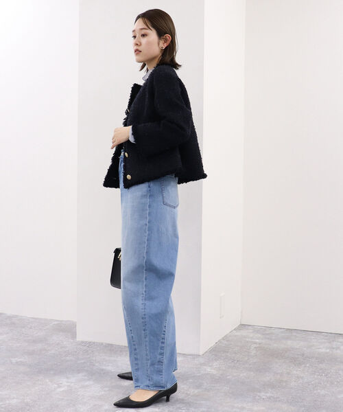 NOLLEY'S Sophi（ノーリーズソフィ）の「フラッグツイードノーカラー