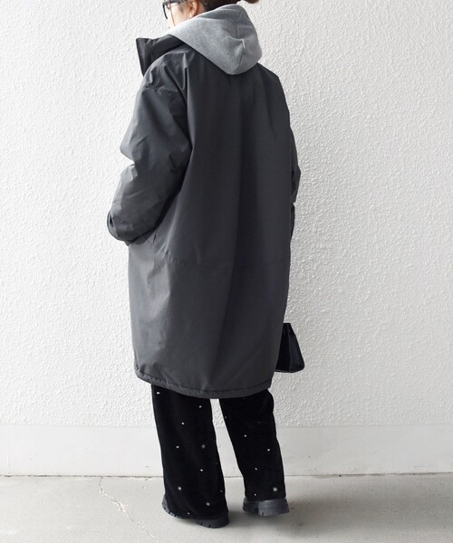 セール】SHIPS any:〈多機能〉中綿 2WAY スタンドカラー モンスター