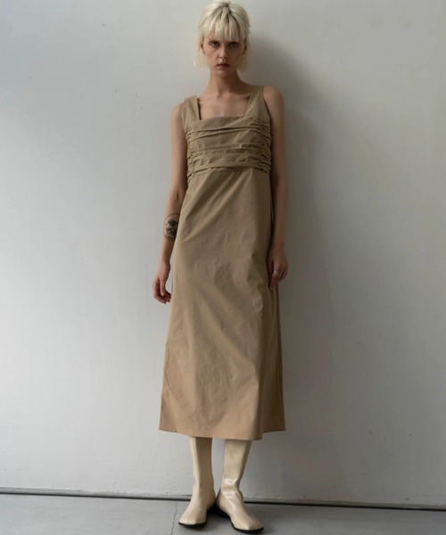 WILLFULLY（ウィルフリー）の「sheer motif lace OP & gather breast