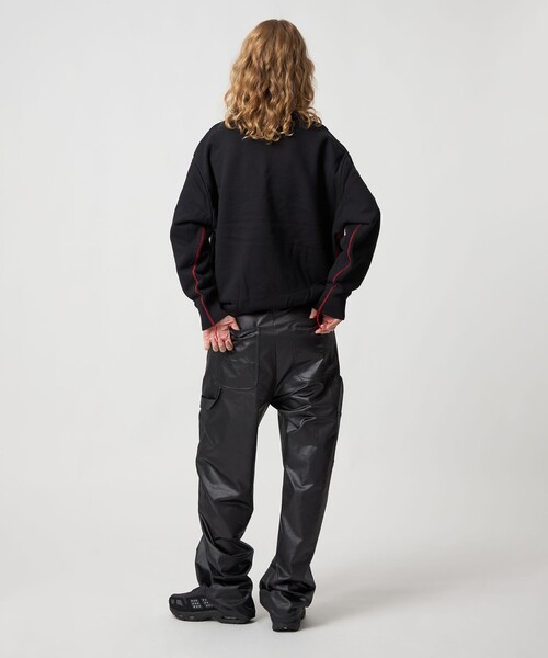 6（ロク）の「＜6(ROKU)＞コットンウラケ カラーステッチ クルーネック