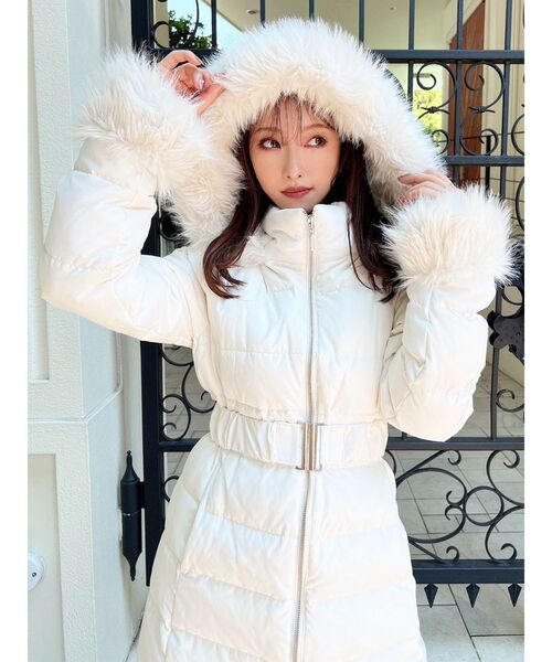 RESEXXY（リゼクシー）の「フード付ダウンコート（ダウンジャケット