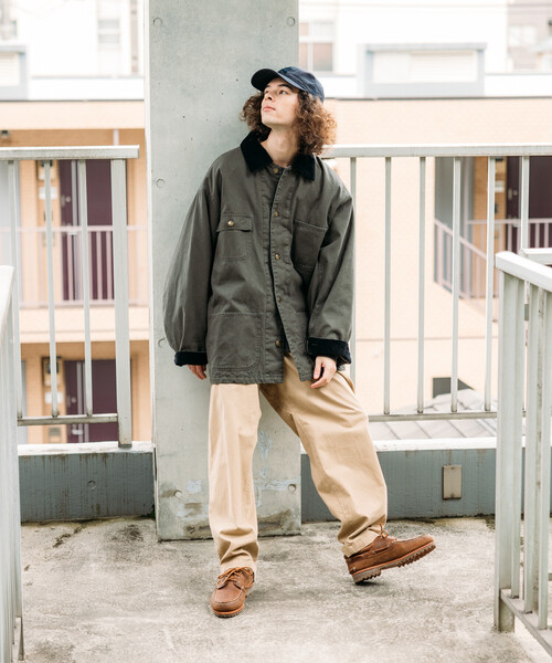 セール】限定展開 ビッグシルエット コーデュロイ切り替え ダック