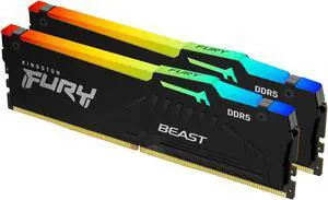 Kingston FURY Beast RGB 32GB (2 x 16GB) 288-Pin PC RAM DDR5 5600