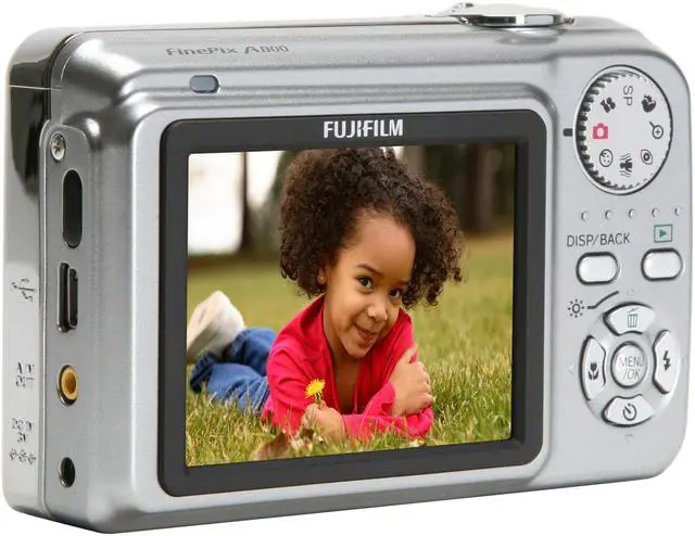 FUJIFILM FinePix A800 Silver 8.3 MP Digital Camera - Newegg.com