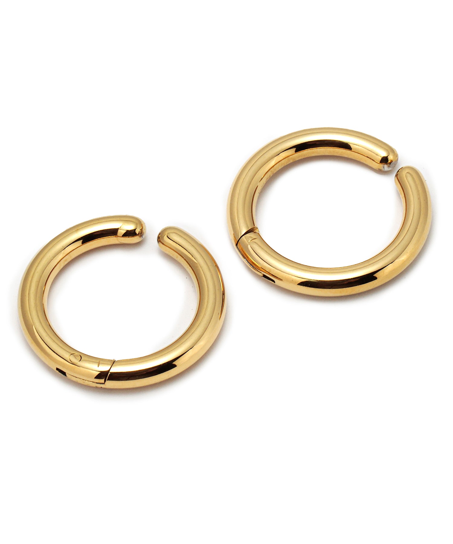 ゴールド]ワンタッチループイヤリング(medium)