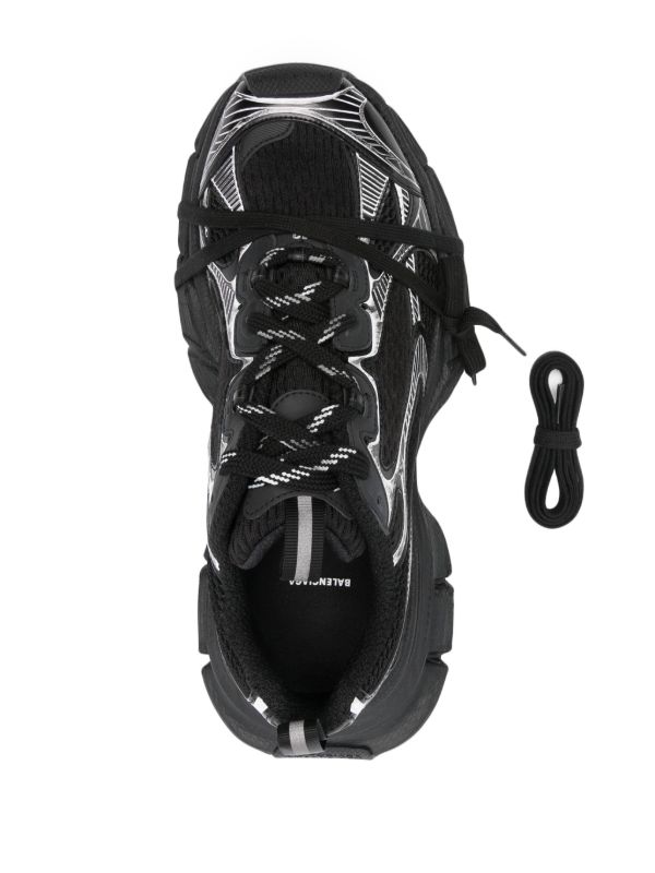 Balenciaga 3XL Panelled Sneakers | Black | FARFETCH IN