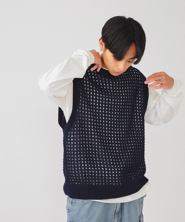 BEAMS（ビームス）5ゲージ メッシュ ベスト（トップス ベスト）通販｜BEAMS