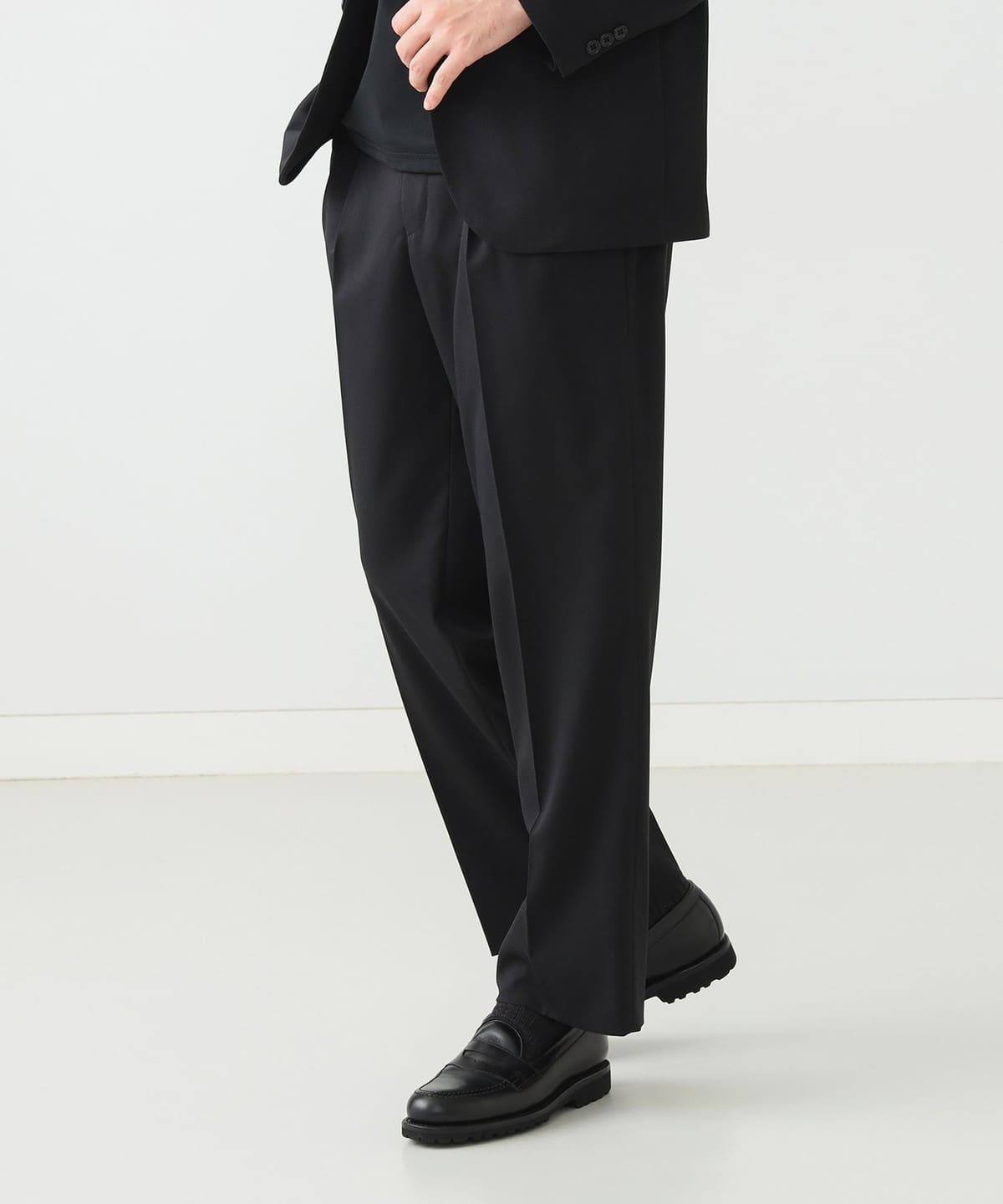 B:MING by BEAMS（ビーミング by ビームス）ウールライク ブラック 2