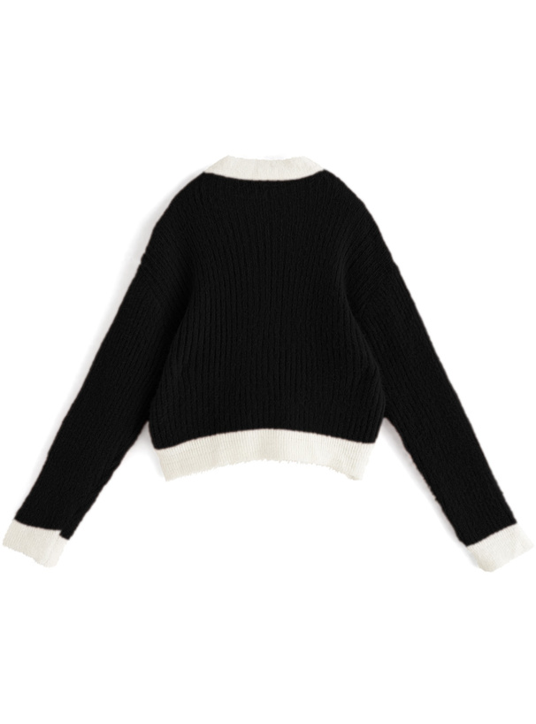 配色ニットカーディガン[at2097] | レディースファッション通販の