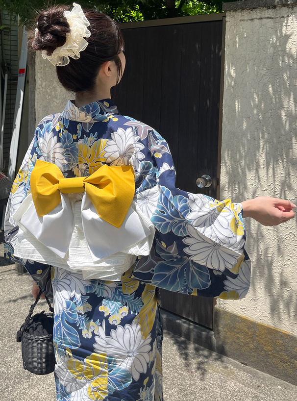 水彩菊浴衣セット[gi1218] | レディースファッション通販のグレイル