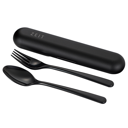ミタニ ZEIT スプーン・フォークセット C17690-2 ブラック｜【ハンズ