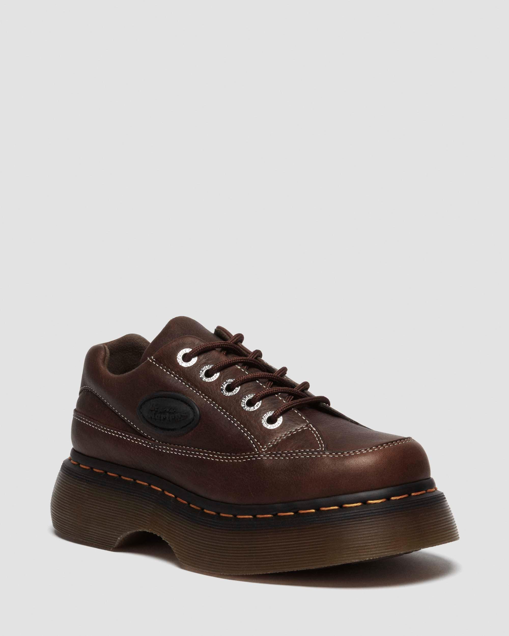 Buzz 5-eye Grizzly leather shoes in Dark Brown | Dr. Martens
