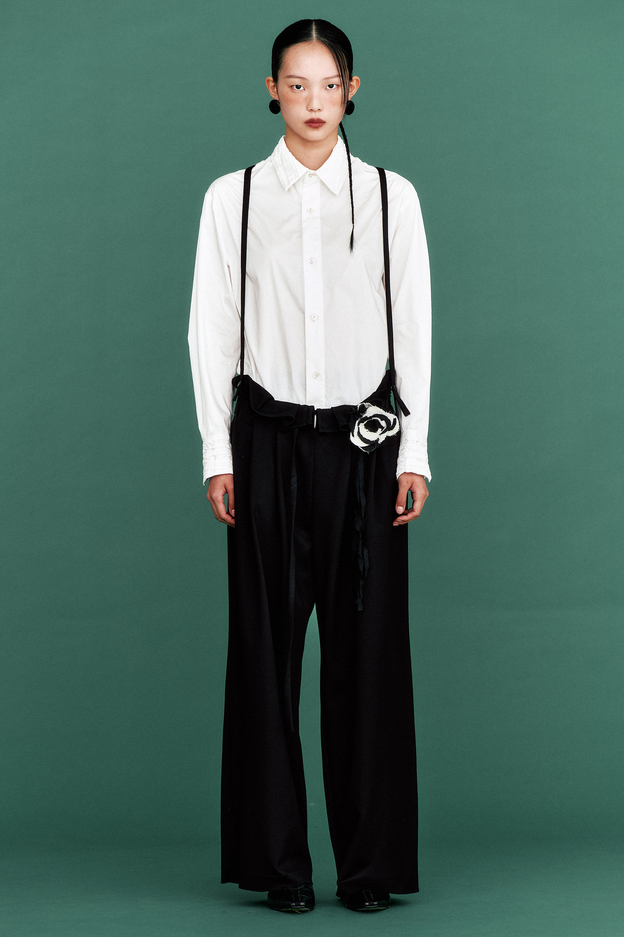 jichoi COMFORT] 24-002 SLIM SKIRT PANTS - BLACK | ファッション通販