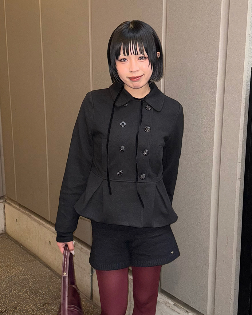 ダブルボタンショートコート | ファッション通販サイト NUGU