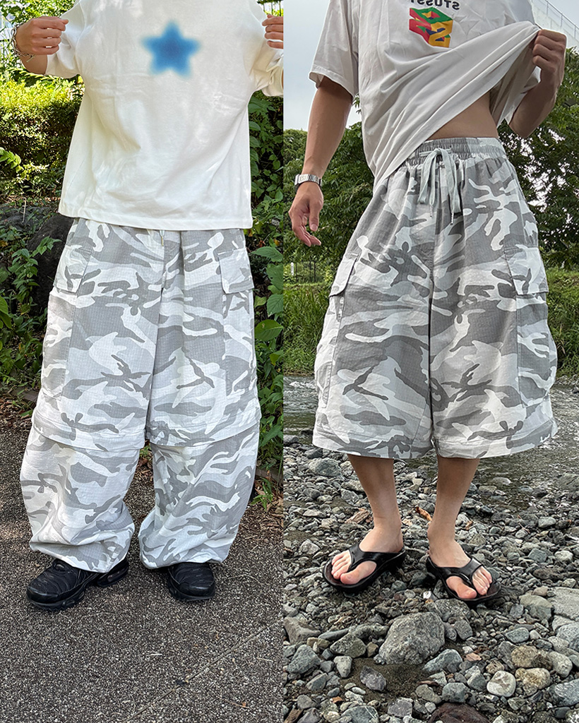2WAY迷彩柄カーゴパンツ | ファッション通販サイト NUGU