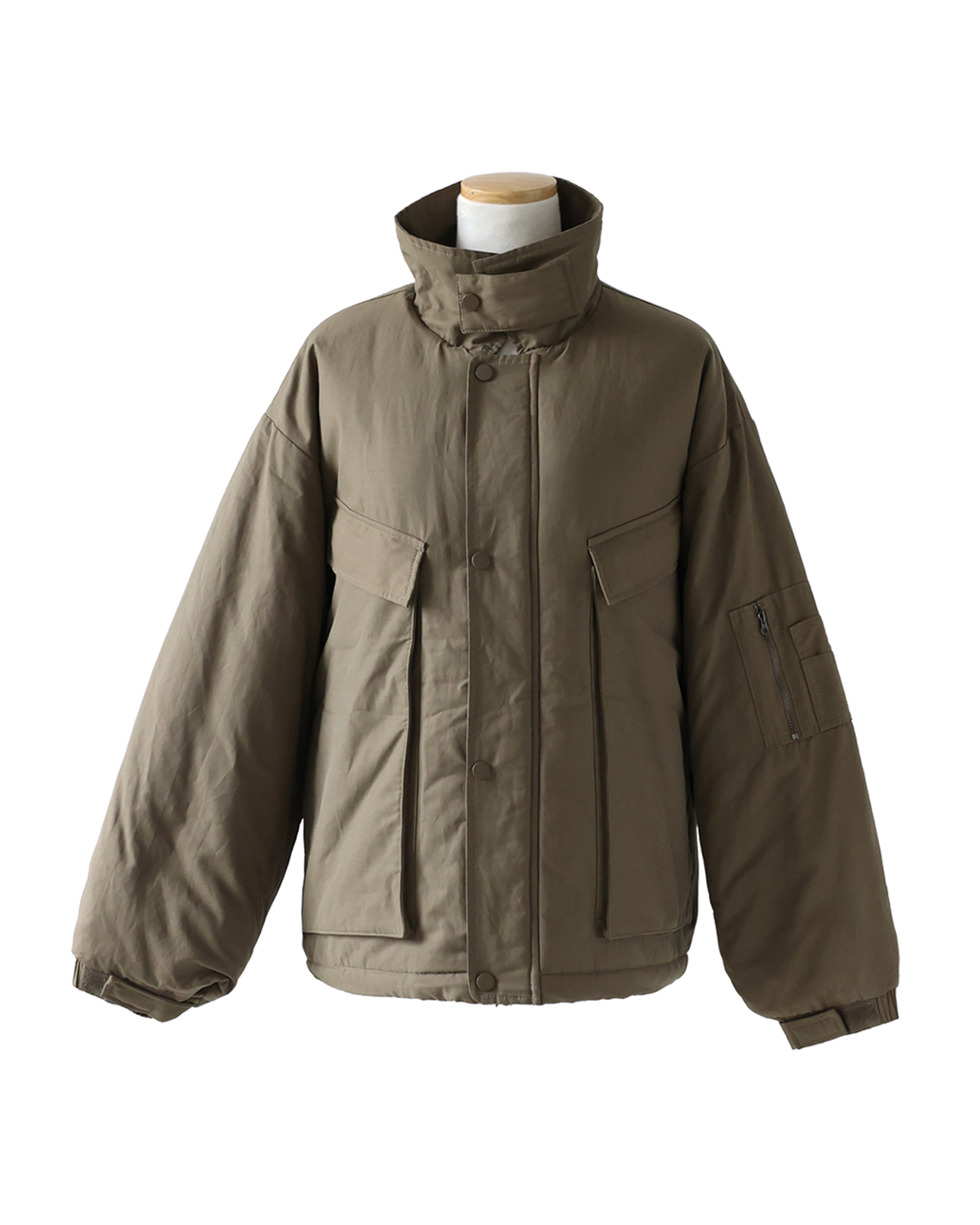 ORIGINAL) ワイドポケットミリタリーパディングジャケット