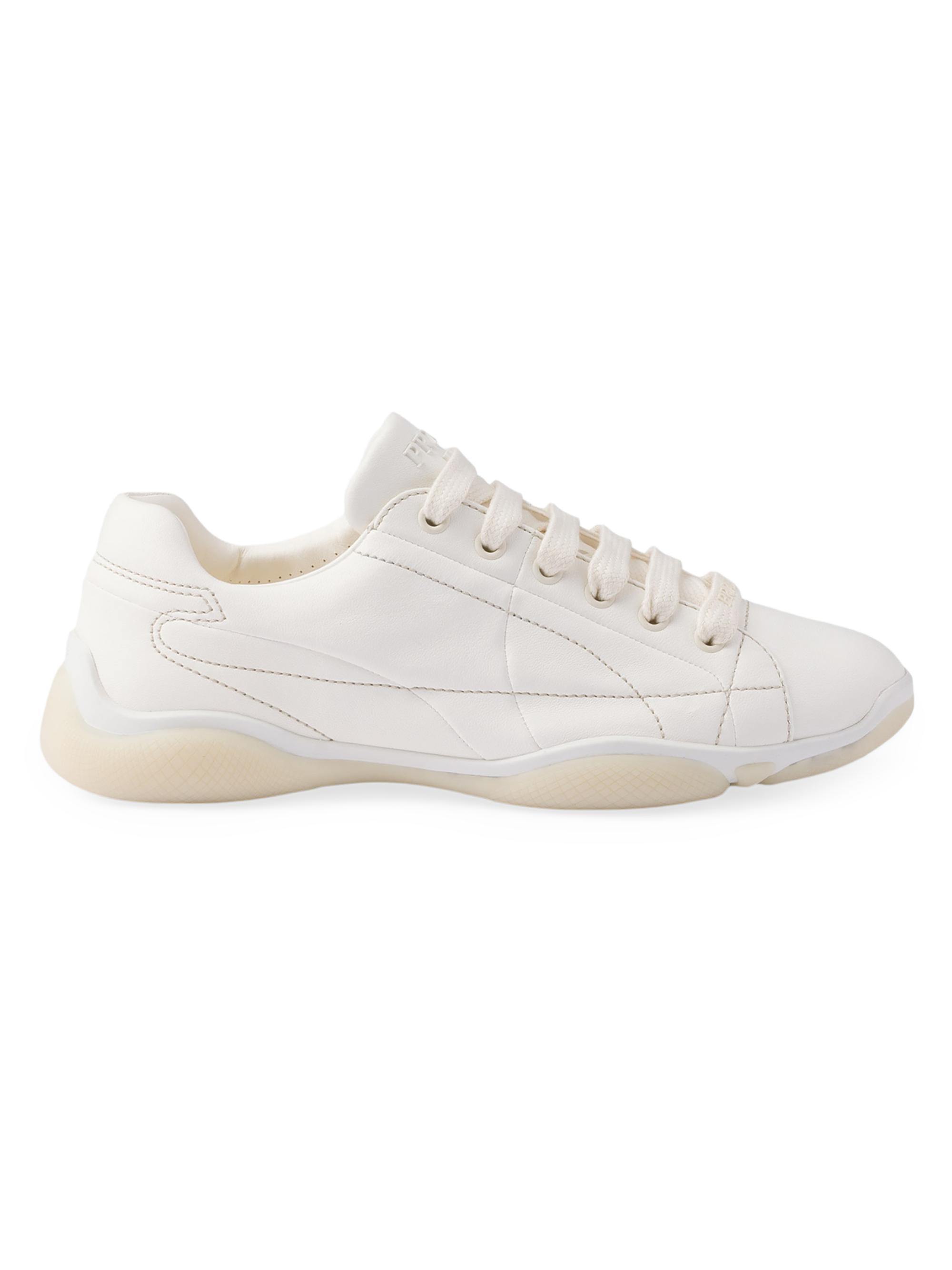 Prada Cotton Gabardine Sneakers | Saks Fifth Avenue
