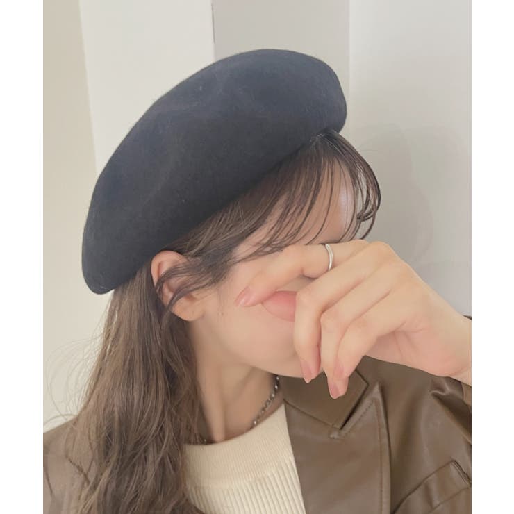 専用 新品試 decoration desireワイヤー入りwoolベレー帽 145-167560.jpg