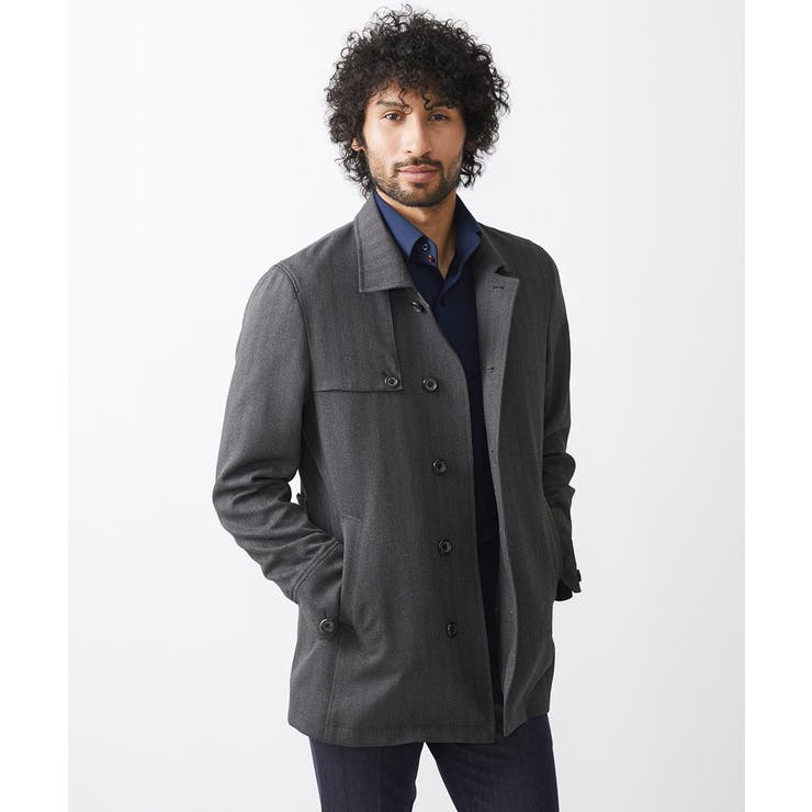 ウール調スタンドカラーショートコート[品番：ITKW0019542]｜MICHEL