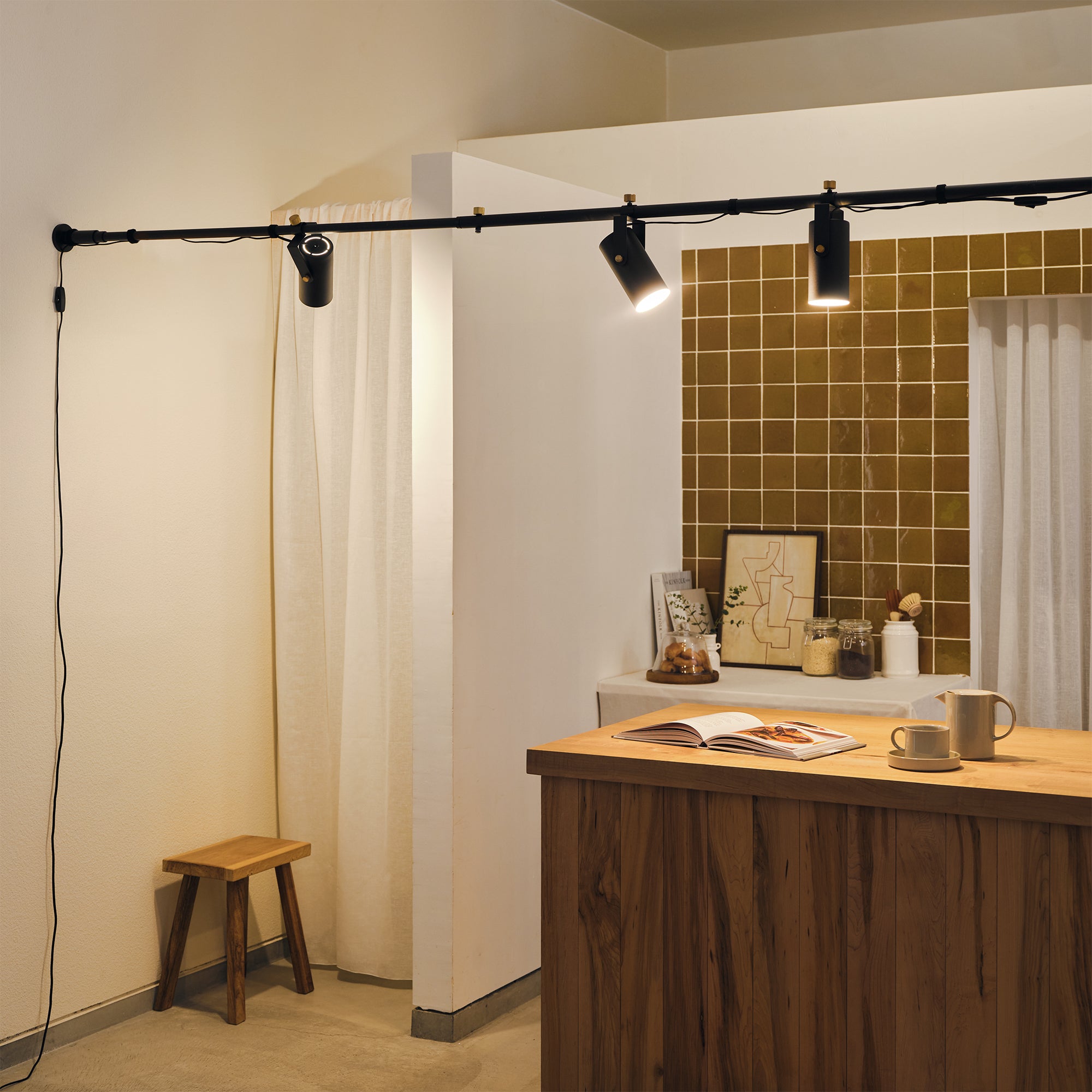 Spot Duct Light Set / スポットダクトライト仕様セット Black 横取付