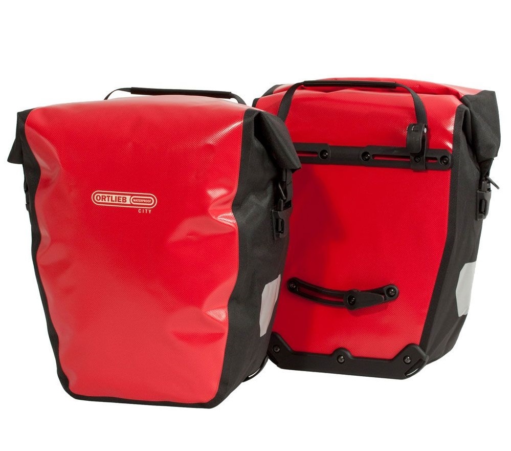 Ortlieb Back-Roller City QL1 Rood 40L | Set van twee achtertassen