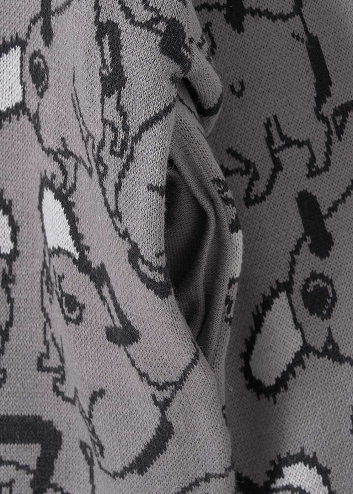 ポチタ パターン｜ジャカードカーディガン｜ユニセックス｜グラニフ