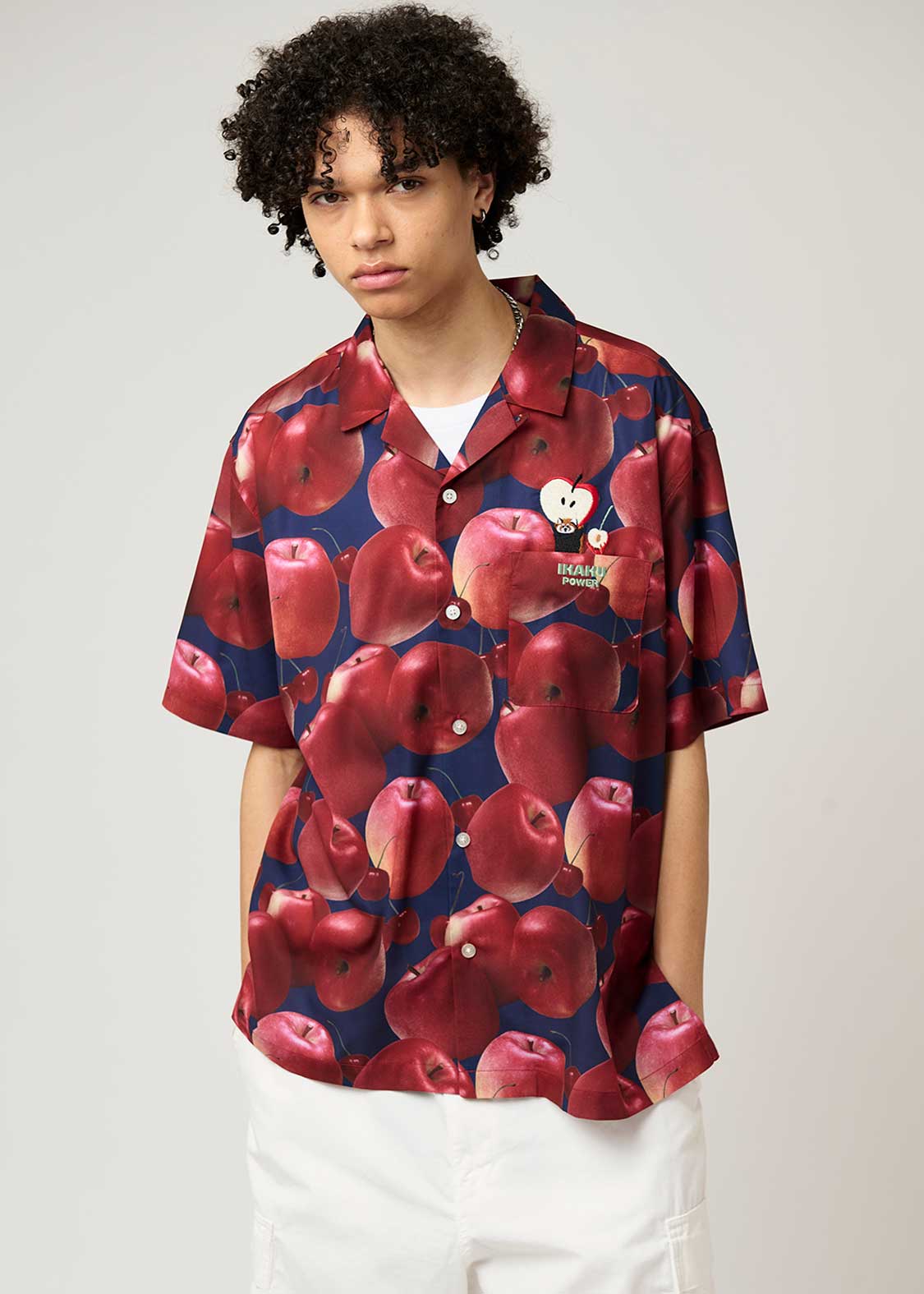 イカクパワー｜ビッグシルエットオープンカラーシャツ｜ユニセックス