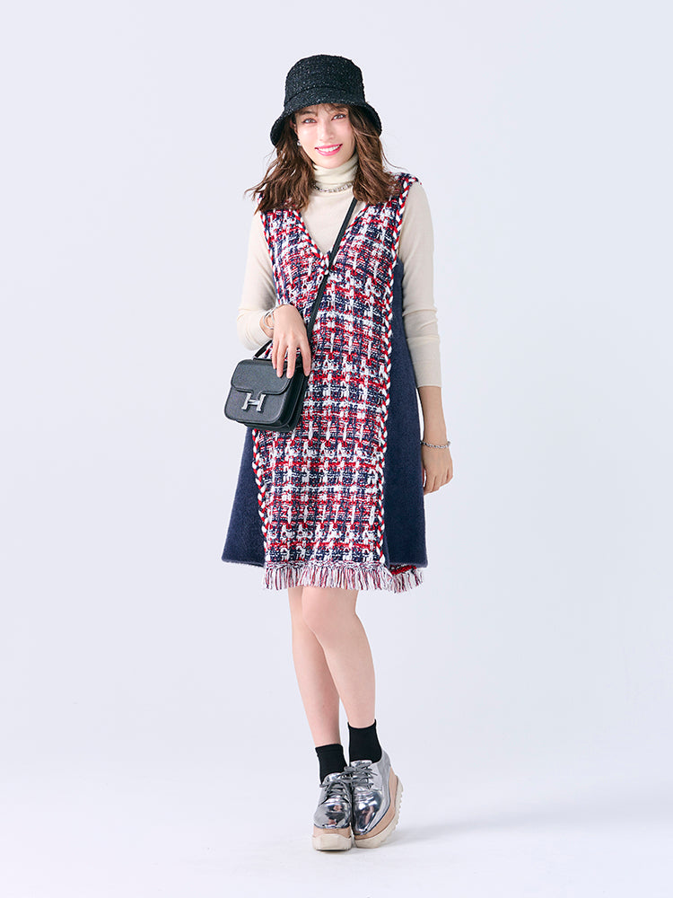 ツイードニットジャンパースカート |【公式】Chestyオンラインショップ