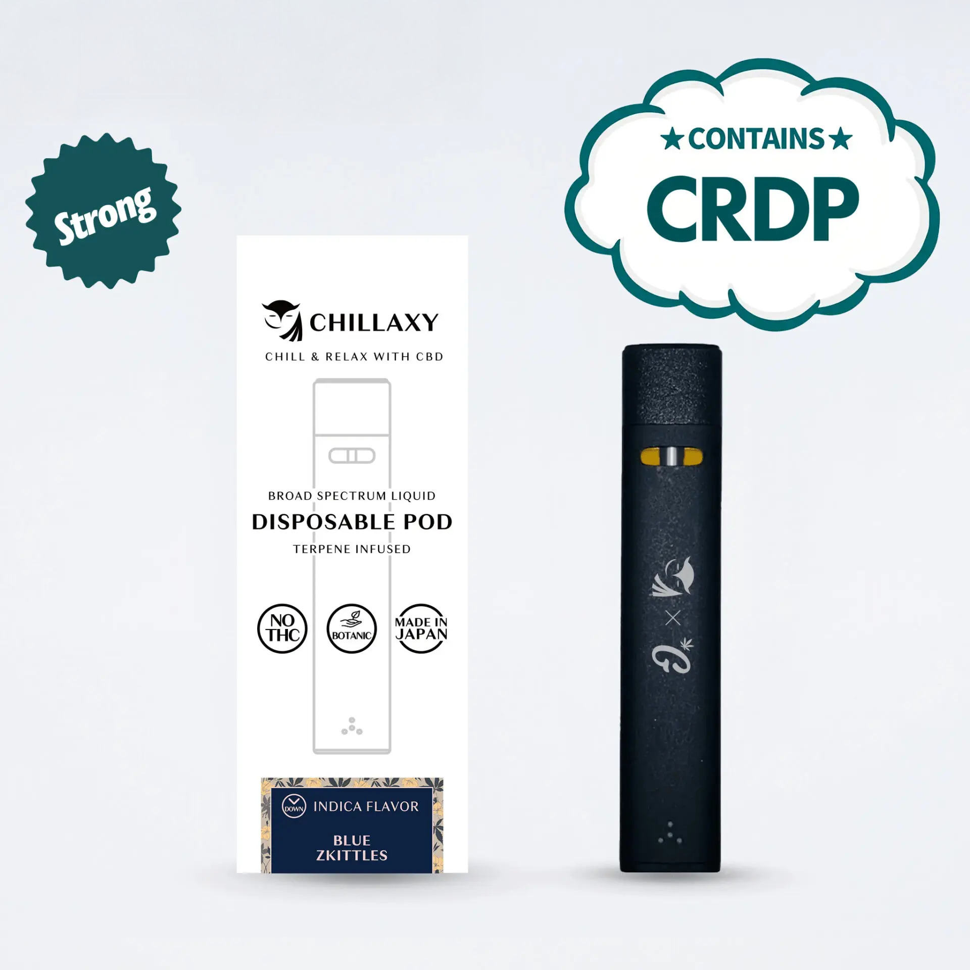 CHILLAXY CBD | 使い捨てPOD CRDP配合