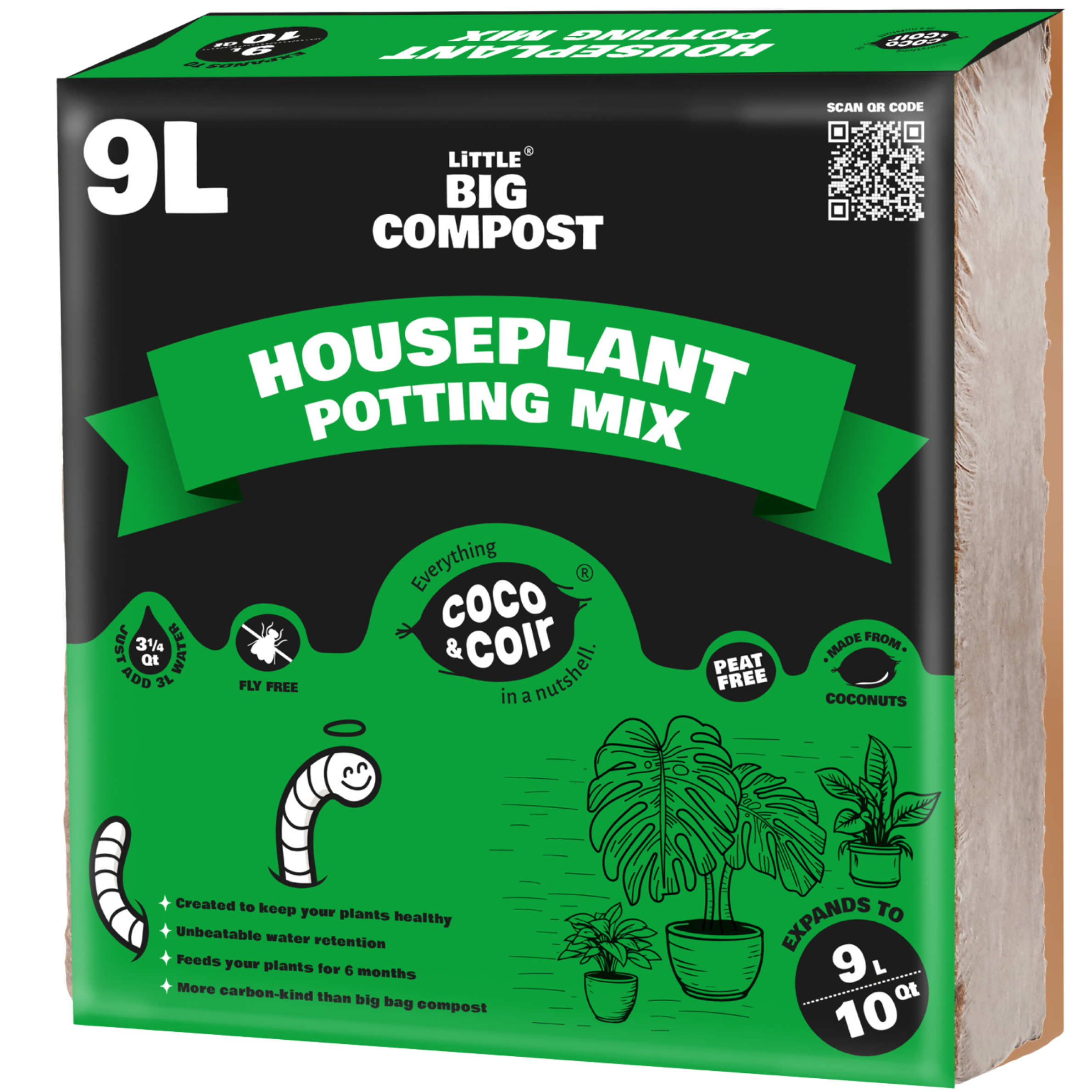 Houseplant Compost - 9L | Coco & Coir