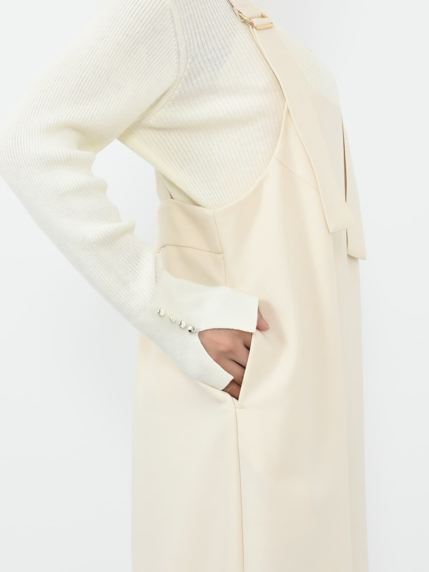 ゴールドバックルサスペンダーオールインワン-short & regular | 小柄