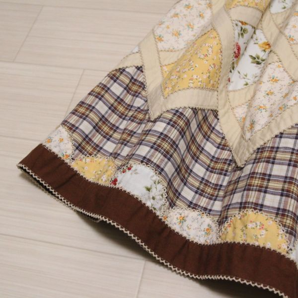 生成花柄×チェックパッチワークスカート - ピンクハウス通販