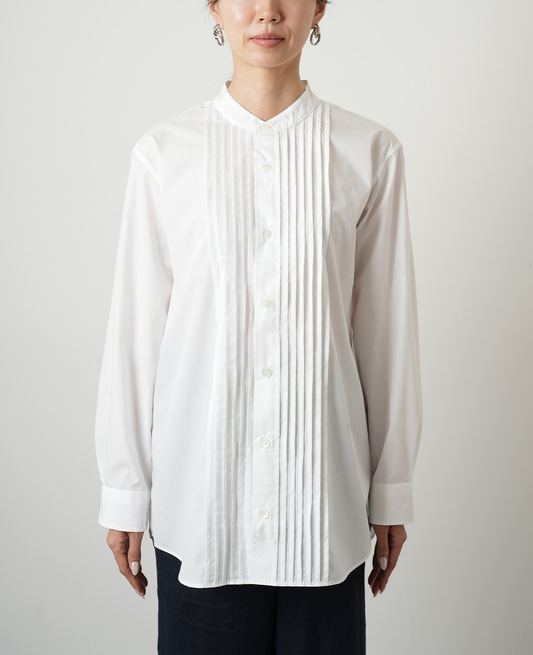 ピンタックシャツ(Freeサイズ 白): レディース｜メーカーズシャツ鎌倉