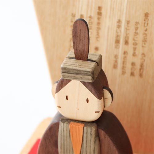 旭川クラフト sasaki ササキ工芸 Mokusei Hinaningyo 木製ひな人形 DX