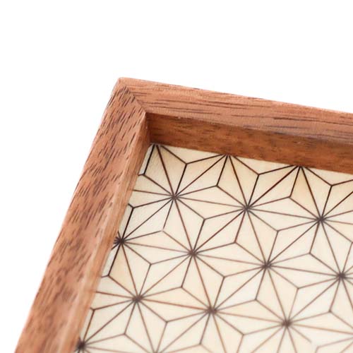 箱根寄木細工 露木木工所 tsuyuki 角盆 国産クラフト 木製 トレー