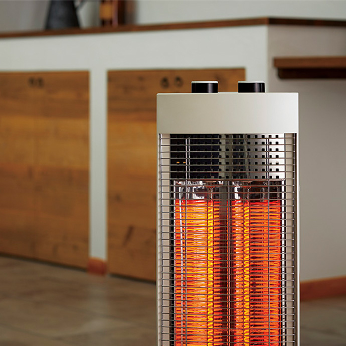 g37301]【幅30cm】New work style ダブルカーボンヒーター 加湿器