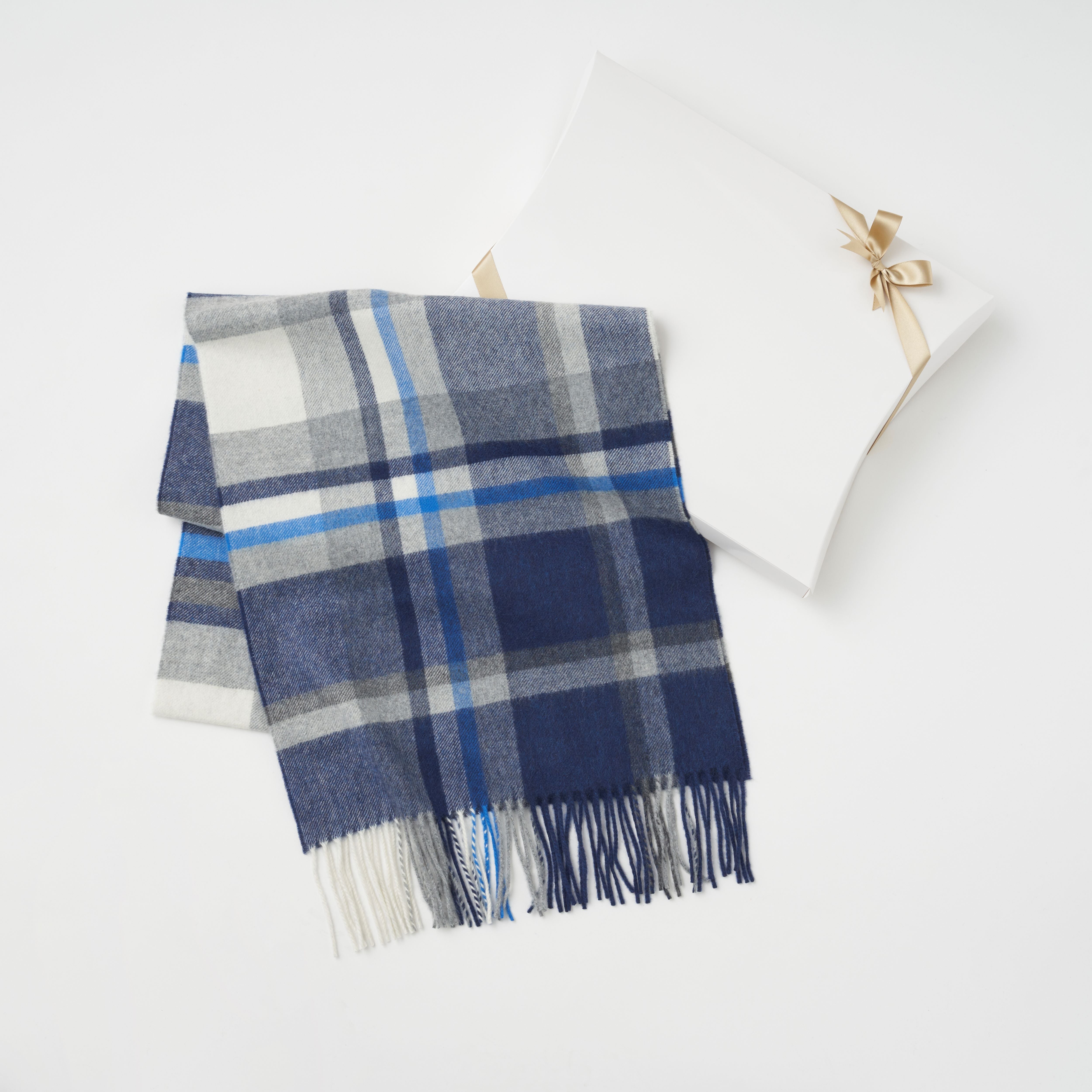 マフラー】ジョンストンズオブエルガン｜カシミヤ タータンチェック