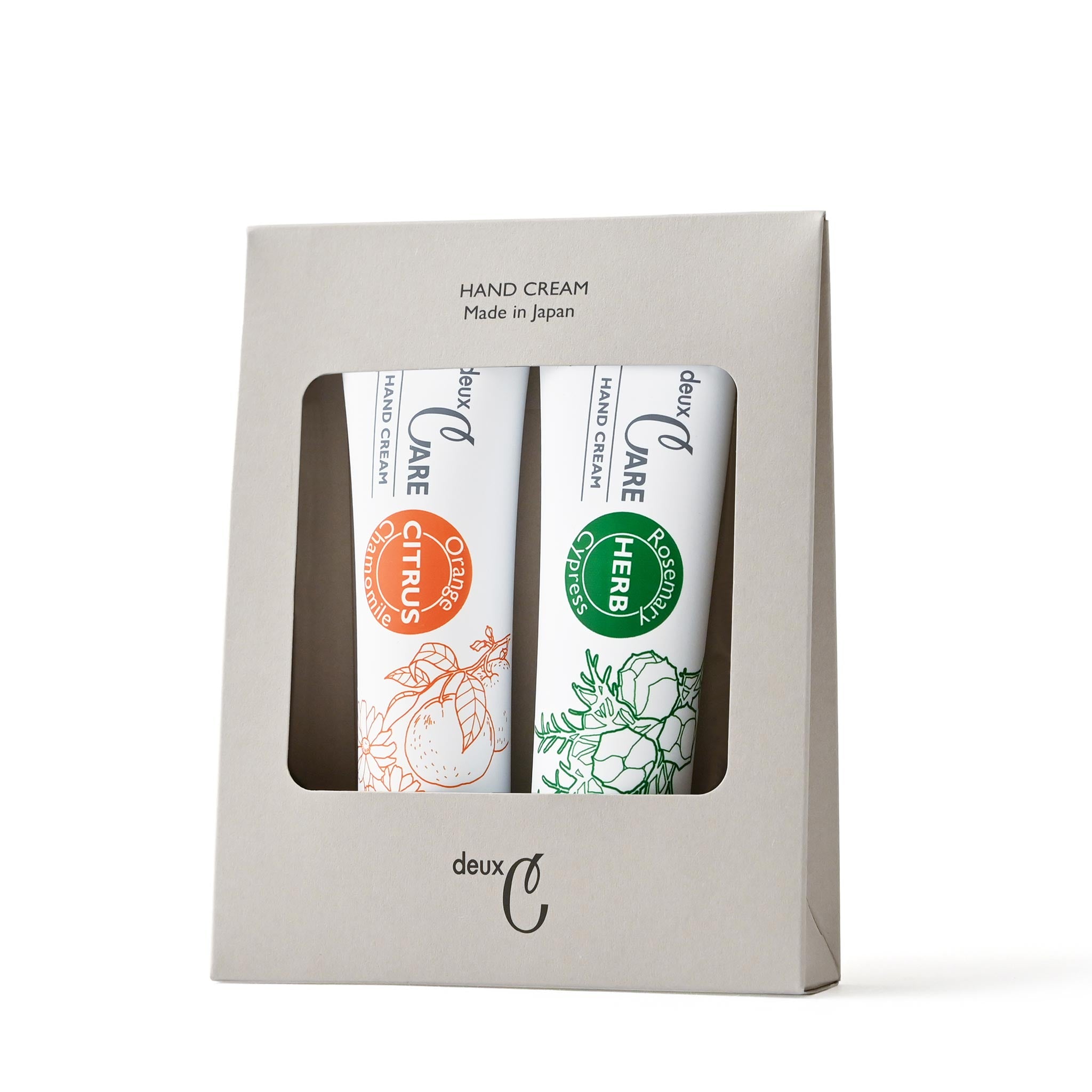 ハンドクリームBOX [ドゥ・ケア] 2本セット ワイルドローズ×ラベンダー