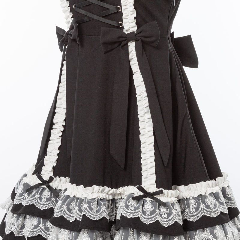 ミルフィーユフリルジャンパースカート middle M-3L – レディース