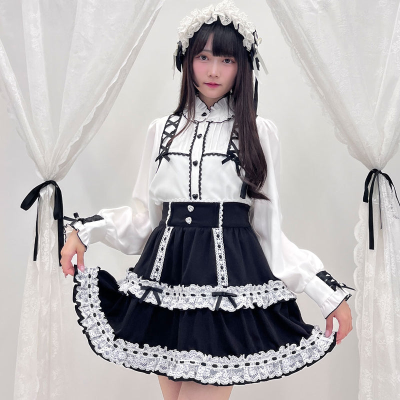 ハシゴレースティアードスカート – レディースファッション通販の夢