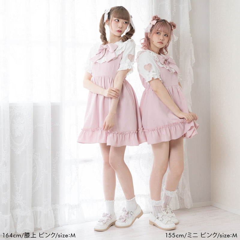 ハートドットスリーブワンピース – レディースファッション通販の夢