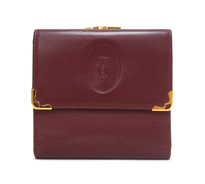 カルティエ マストライン がま口 三つ折り財布 買取致しました